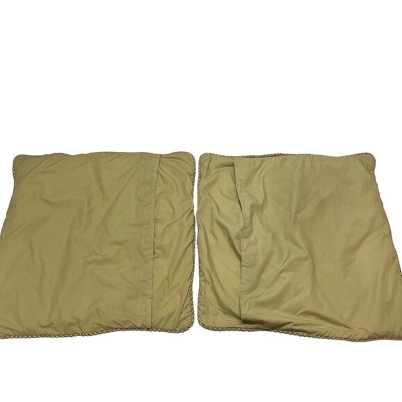 Croscill Home‎ Euro Pillow Shams Green Gold Paisley Pattern Set Of 2 Classic - Picture 12 of 12